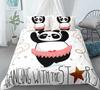 3D Cartoon Panda Duvet Cover Set Cute Panda Comforter Cover Bamboo Black White Bear Polyester Bedding Set For Boys Girls Teens