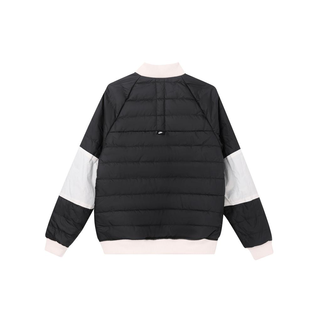 Nike Embroidered Casual Reversible Stand Collar Warm Jacket Men Outerwear White DD6850-030