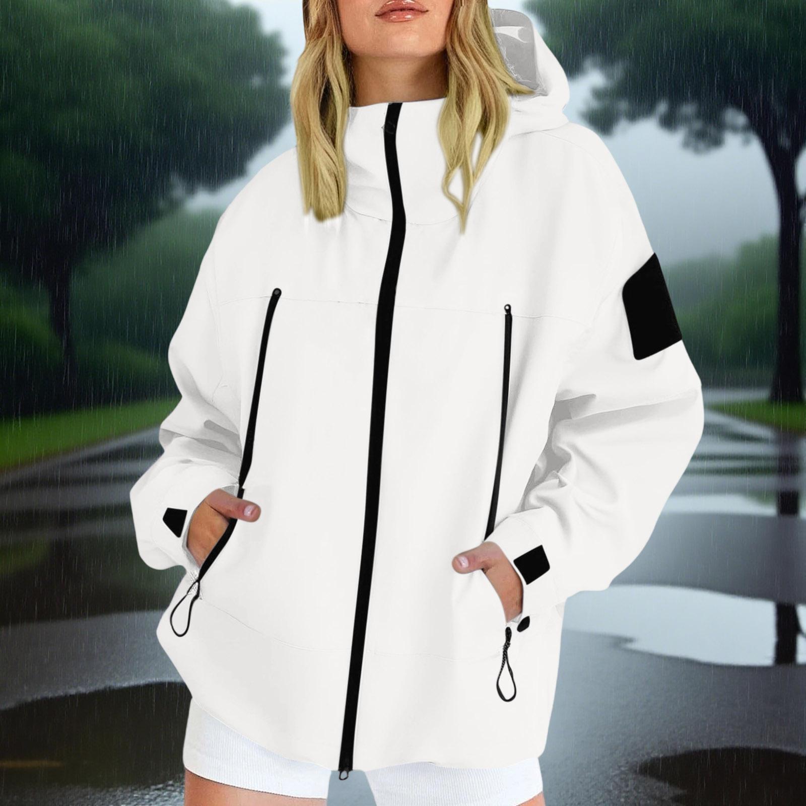 

Women s Loose And Comfortable Solid Color Long Sleeved Zipper Hooded Sweatshirt XXL