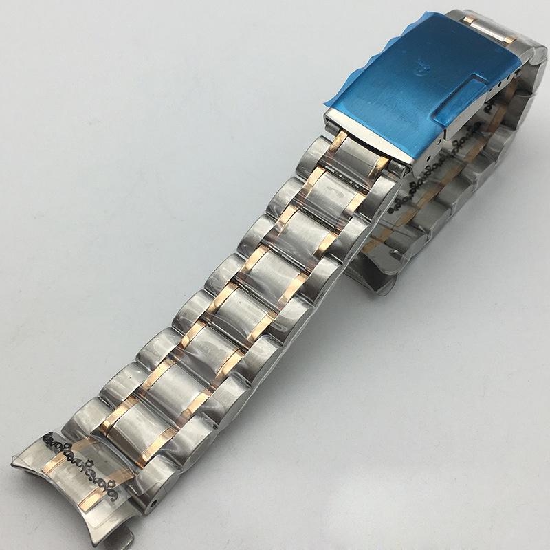 Solid Stainless Stainless Steel Single-Side Folding Buckle Watch Accessories Steel Arc Mouth