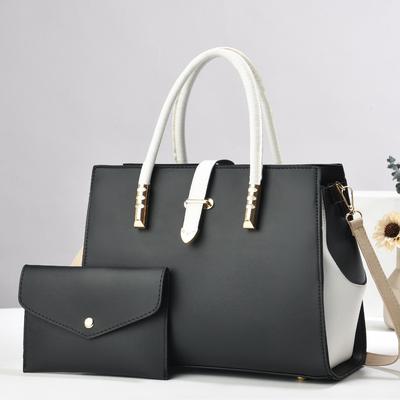 Mother and Child Bags  High Appearance Level  Fashionable Color-blocked Handbags  Simple Single-shoulder Bags  and Trendy Crossbody Bags