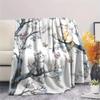 Cute Cats  Print Flannel Blanket, High Quality Comfortable for All Seasons, Home Decor, Warmth and Comfort
