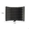 Microphone Isolation Shield Vocal Recording Panel Foldable Adjustable for Broadcasting Podcasts