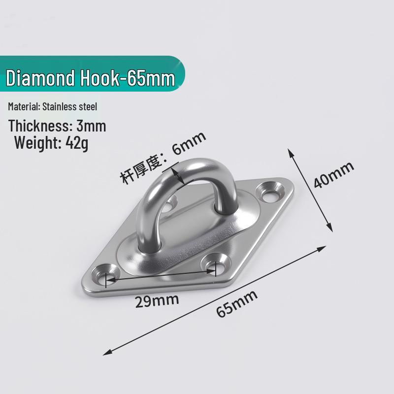 Jinrongda Heavy-Duty Stainless Steel Ceiling Hook for Fans