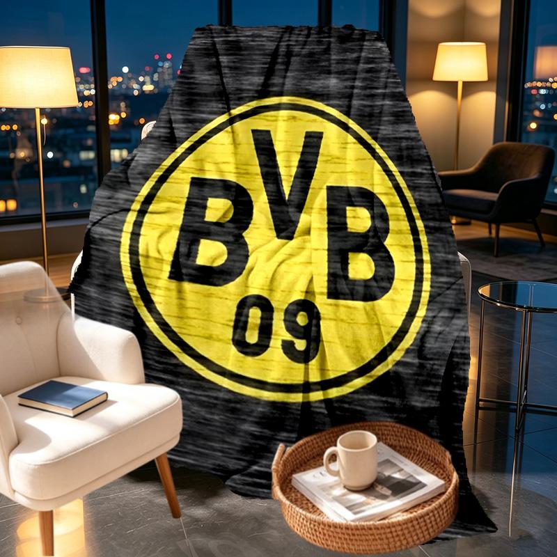Borussia Dortmund Print Blanket - Soft & Comfortable, for Bedroom, Travel, Sofa, Home Decoration - Birthday Christmas Gift for Friend