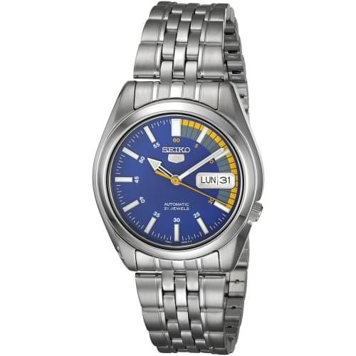 

Seiko SEIKO 5 Automatic Watch, Overseas Model, Blue, SNK371K1, Men s