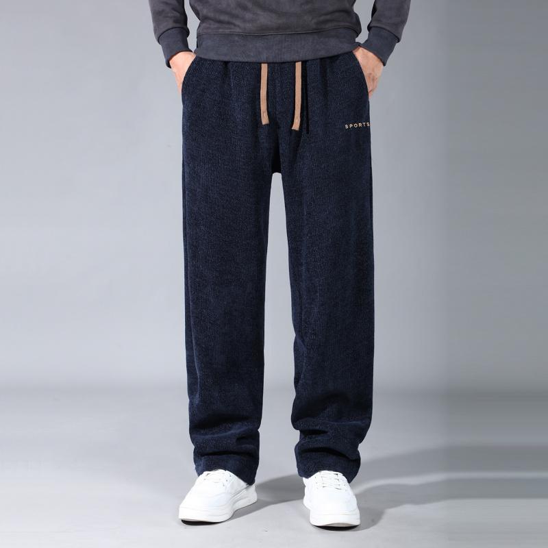 Plus-size Long Pants, Spring and Autumn Straight-leg Pants, Loose Casual Pants, Men's New Sports Pants