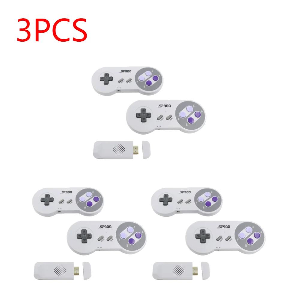 1-5 Set SF900 Retro Handheld Game Console 2.4G Wireless Receiver HD TV Portable Video Game Console with 2 Gamepad 4700 Games