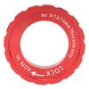 Bike Centerlock Lockring Aluminum Alloy Bike Disc Brake Hub Disc Rotor Lock Ring for Road Bike Mountain Bike Red