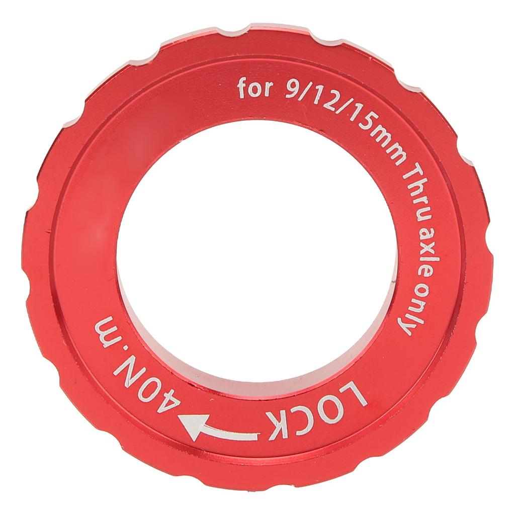 Bike Centerlock Lockring Aluminum Alloy Bike Disc Brake Hub Disc Rotor Lock Ring for Road Bike Mountain Bike Red