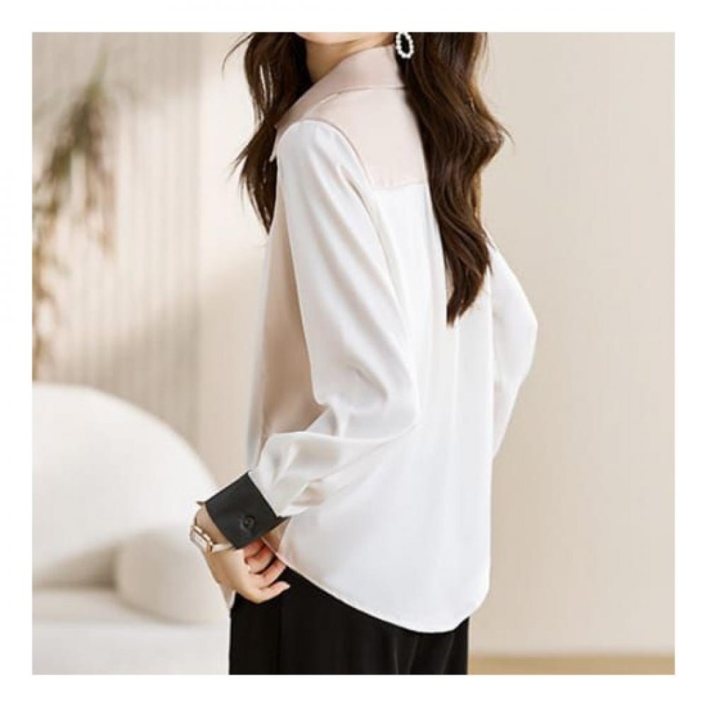 Navava Men Color Block Daily Long Sleeve Shirt Nb2030