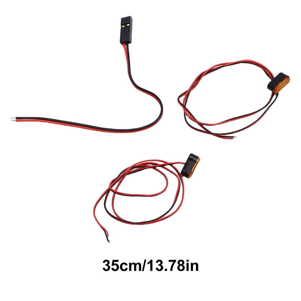 LED Toy Car Lights Remote Control Car Light Strip LED Marker Lights with Heat Shrink Tubing for RC Cars Orange