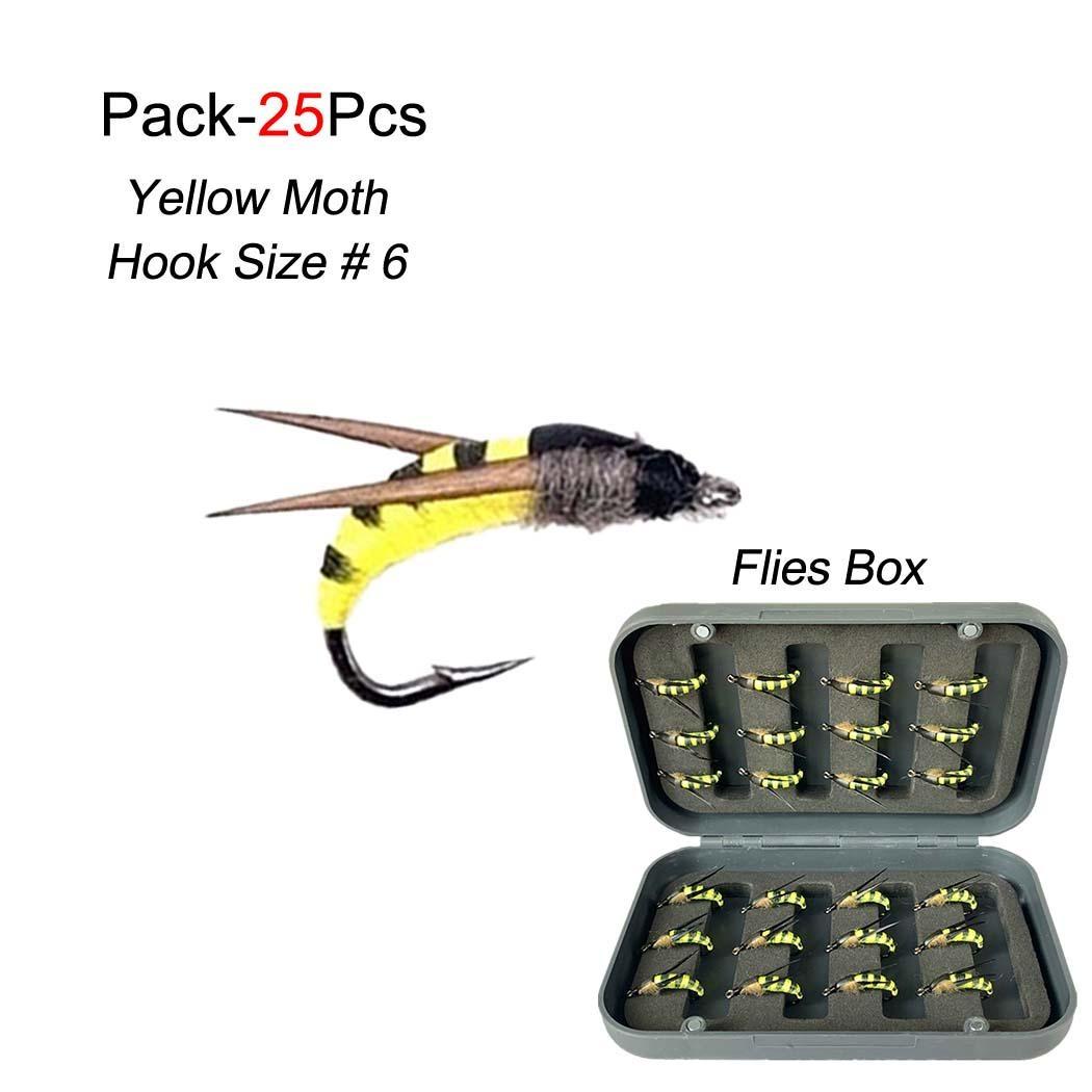 

5/10/15/20/25 шт., реалистичная нимфа, муха для форелевых мух, рыболовная приманка, искусственная приманка для насекомых, приманка для рыбалки на мушку 25Pcs/Set(With Box)