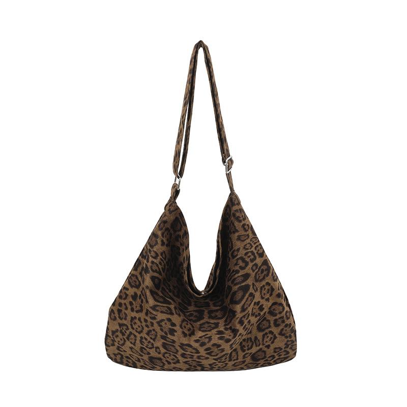 Leopard Print Bag Women's 2025 New Autumn and Winter Super Fire Commuter Bag Light Go Shoulder Bag Large Capacity Tote Bag