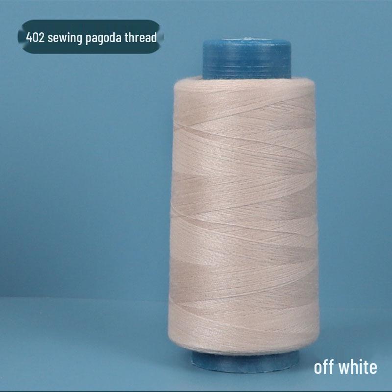 402 Polyester Thread: Black & White Sewing Thread for Hand Needlework and Household Sewing Machines