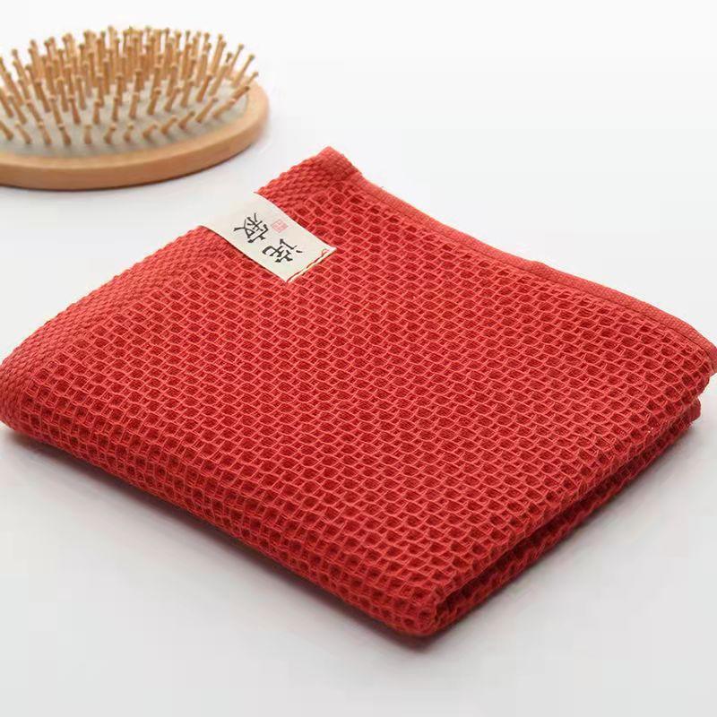 Honeycomb Waffle Cotton Towel for Aldult Super Absorption Soft Waffle Bath Towel , Buy 2 Bath Towels Get 1 Free Hand Towel