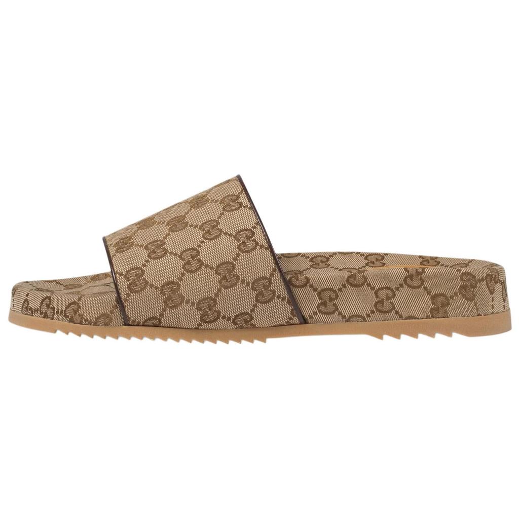 Gucci Papuci tip șlapi Bărbați Bej & Abanos 624695 H6320 9763