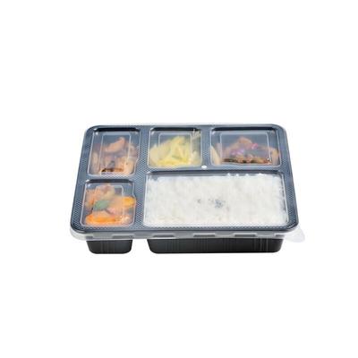Zebian Disposable 5-Compartment Meal Prep Containers