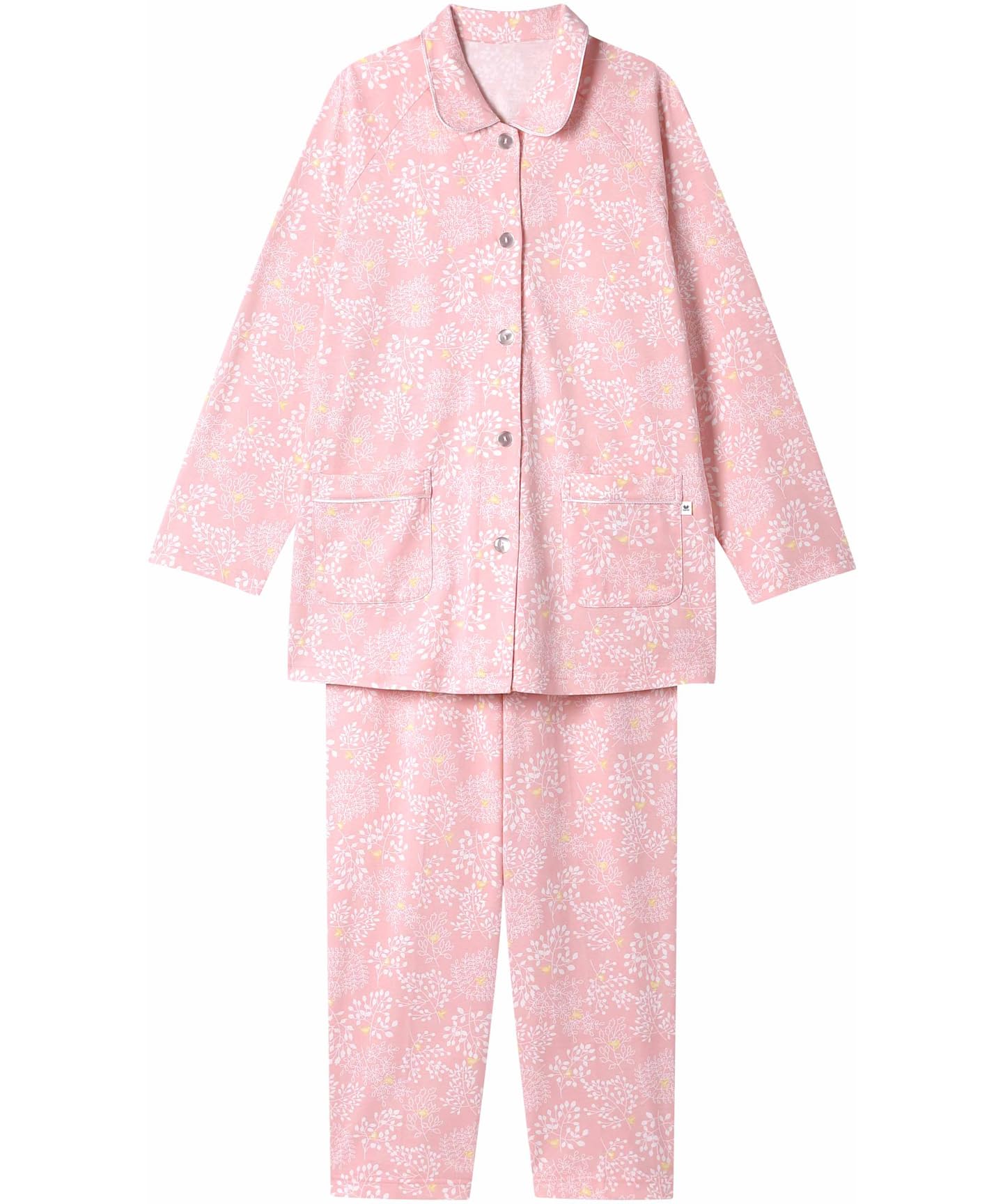 

Relax long long organic cotton compatible with up to large size PI [Wacoal & Sleep] Pajamas, sleeves, pants, 100% (body), 3L, CDX525, Women s