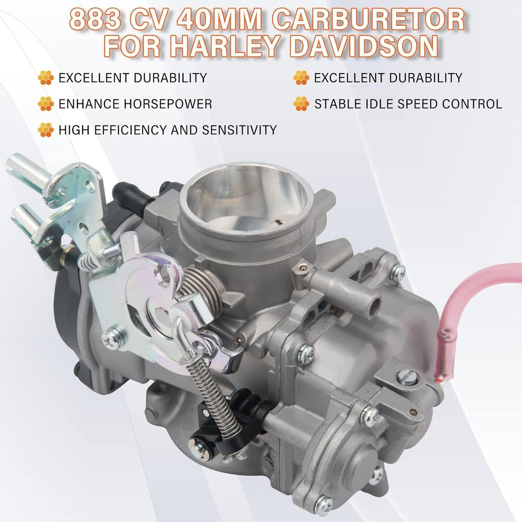 CV40 40mm Carburetor For Harley Davidson Sportster XLH1200 XL883 Softail Dyna & FXR Touring Sportster Carb 27490-04 27414-99