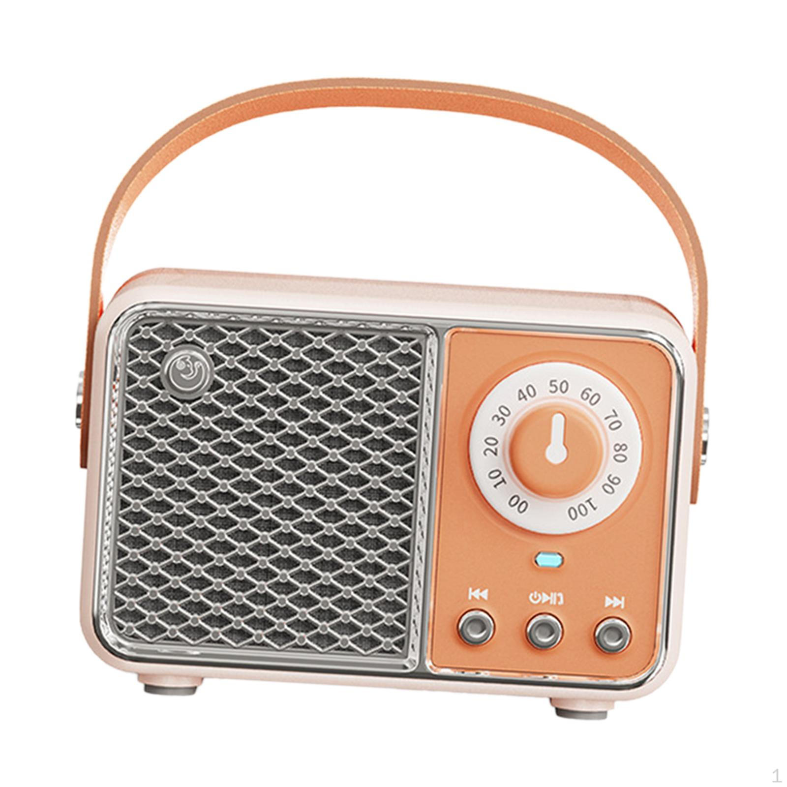 

Ретро-динамик для улицы, небольшой аудио-модный, практичный, подарки, сабвуфер, портативный, мини оранжевый