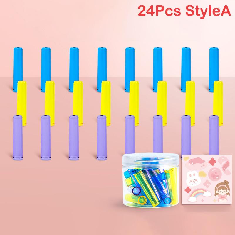 

24/50 шт. Пластиковые призовые подарки Подарки для детей Кавайный Студент Дети Удлинитель для карандаша Защитный колпачок для ручки Колпачок для карандаша Чехол для карандаша as the picture