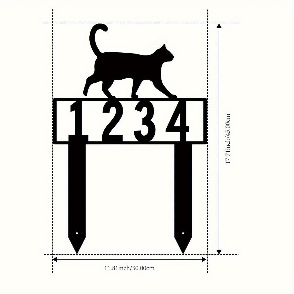 

Metal Sign Garden Courtyard Decoration Outdoor Custom Address Marker Personalized Yard Art Stake