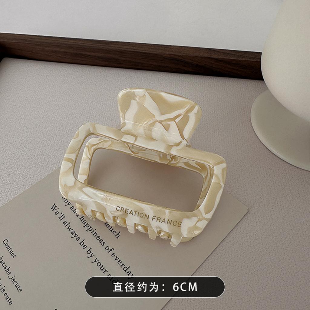 Acetate leopard print floral small grab clip female spring and summer back head hairpin shark clip hairpin