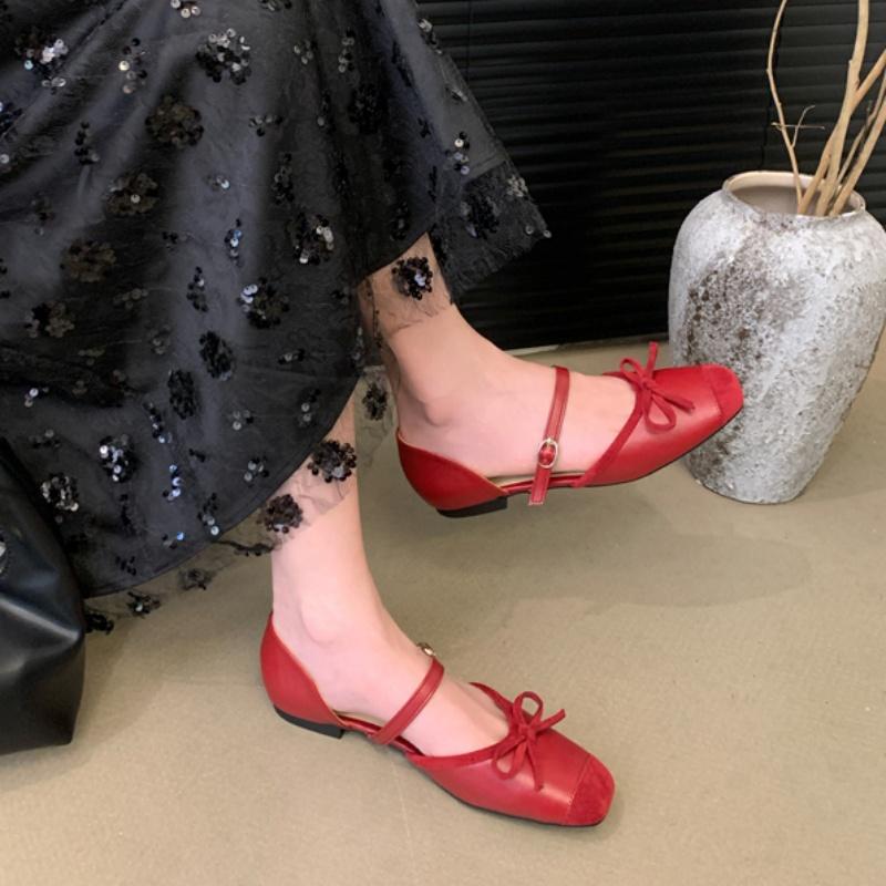 Fashion Bailamos 2025 Women Flat Sandals Fashion Round Toe Shallow Slip On Ladies Soft Ladies Mary Jane Shoes Ballerinas Flat Heel Casua