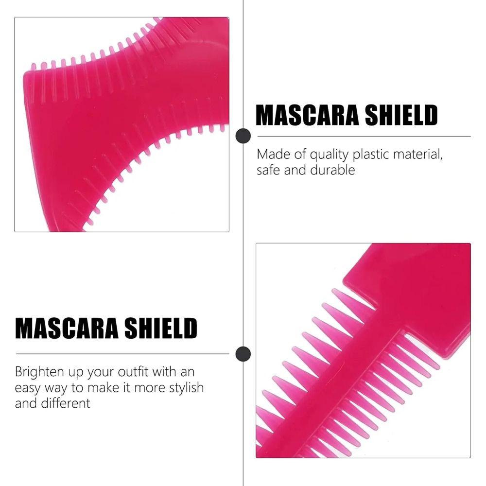 3 In 1 Mascara Shield Guard Plastic Eyelash Comb Beauty Eyelash Tools  Cosmetic
