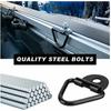 4pcs V Rings Hook Tie Down Ring Load Anchor Trailer Forged Lashing Ring of Anchor