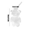 Bear Cup With Straw 320ML Glass Leak-Proof Mug Cute Ice Coffee Cups For Kids Students Teens Water Milk Cold Drinks Juice Milk
