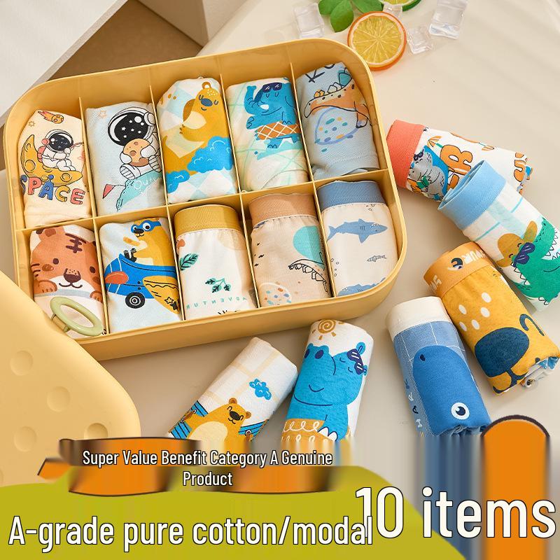 Clearance: Boys' Class A Cotton Boxer Briefs for Big Kids