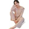 Maternity Lounge Set: Loose-Fit Plus Size Pajamas for Spring & Autumn - Ideal for Postpartum Nursing & Homewear