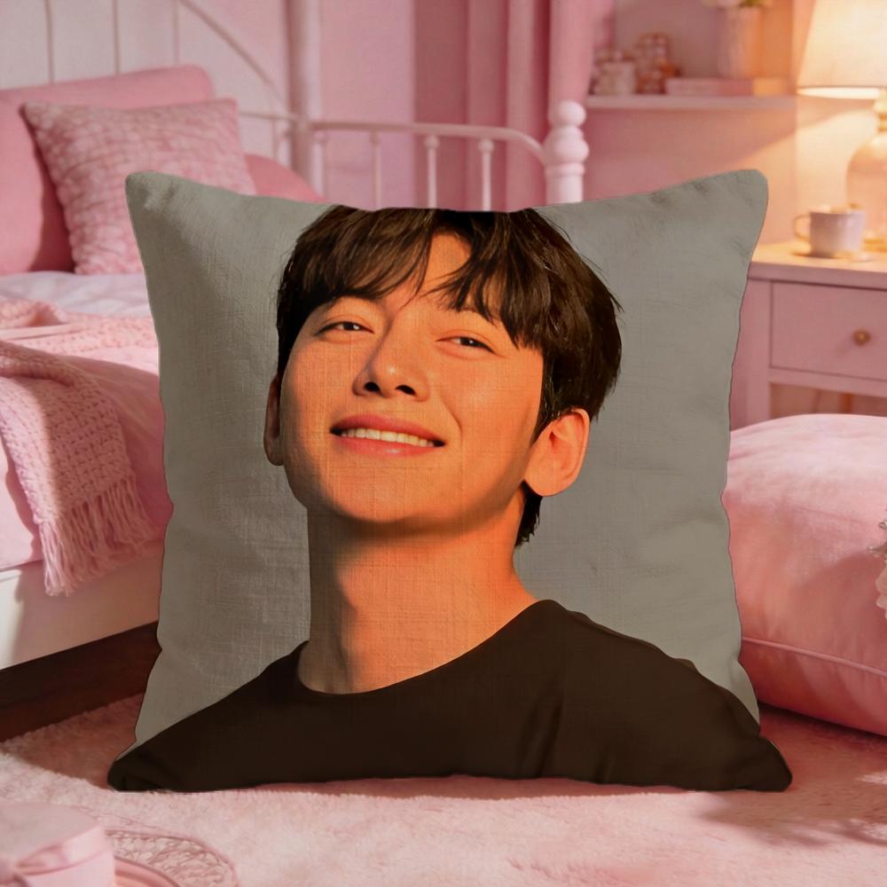 Ji Chang WWook Kpop Cushion Cover Premium Comfort Reversible Pillow Cove Two In One Design For Any Room  Car Interior