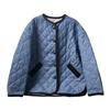 2024 Autumn Song Qian Korean Pure Cotton Quilted Denim Jacket