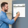2027.1 2028.6 18 Months Magnetic Fridge Calendar English Monthly Planner Refrigerator Magnet Schedule Organizer for Home Office