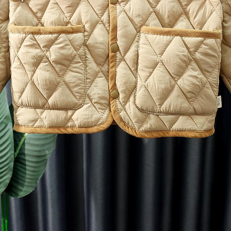 Korean Style Quilted Cotton Winter Jacket Set for Toddlers