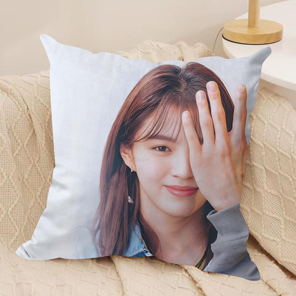 TV series NNevertheless Cushion Cover Silky Short Plush Sofa Pillow Cover Hidden Zipper Soft Dustproof Case for Home Decor