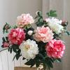 Silk Peony Bouquet - Artificial Floral Arrangement for Home Decor & Photo Props