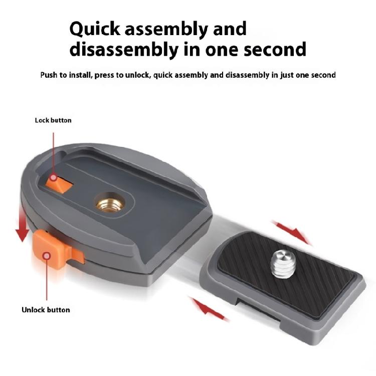 Camera Quick Change Plate Multi Purpose Mounting System Slip Universal Compatibility ABS Build