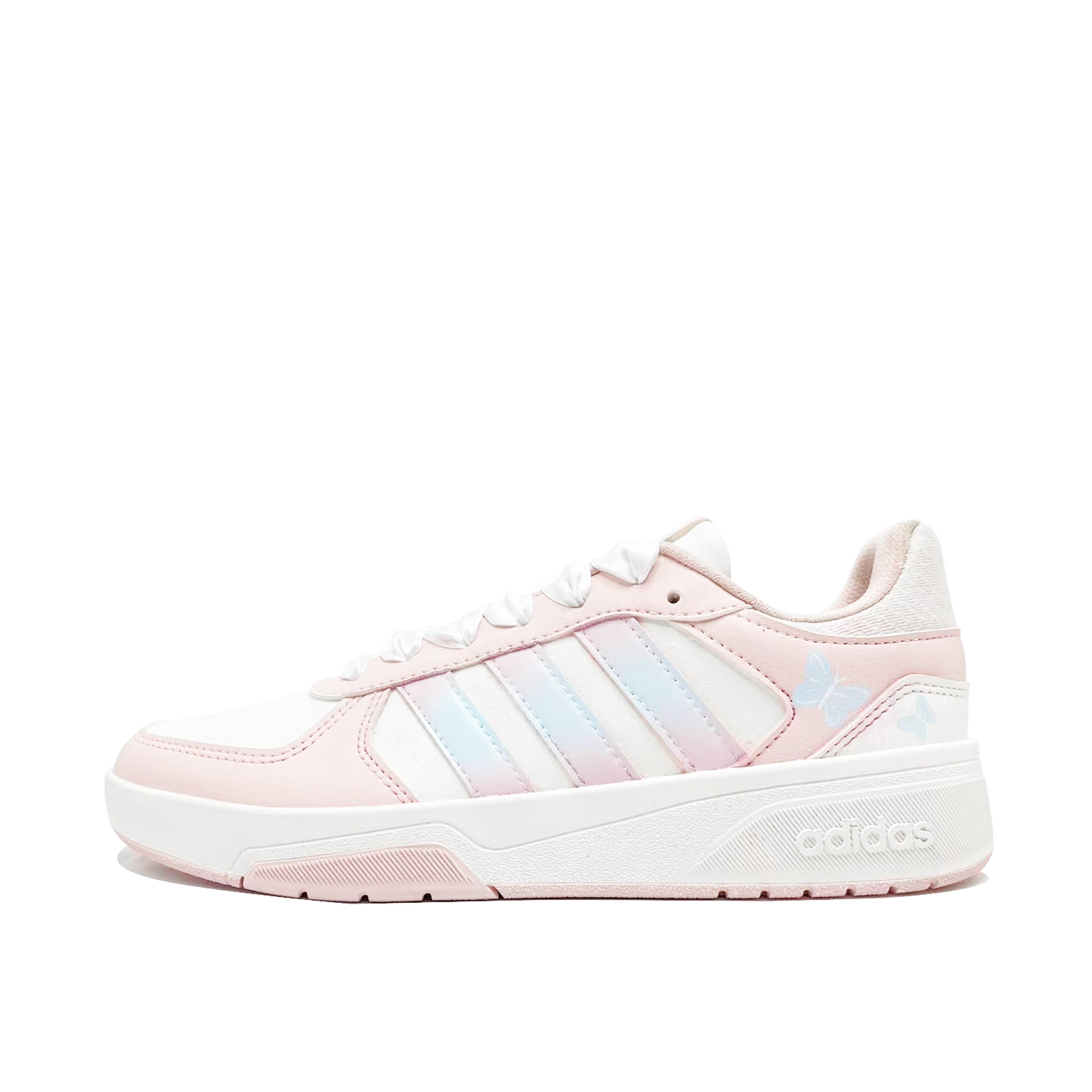 

Adidas COURTBEAT Phantom Butterfly Coverage Abrasion Resistant Slip Resistant Low top Skateboard Shoes Unisex Pink Blue KI6785(Team847-) 38