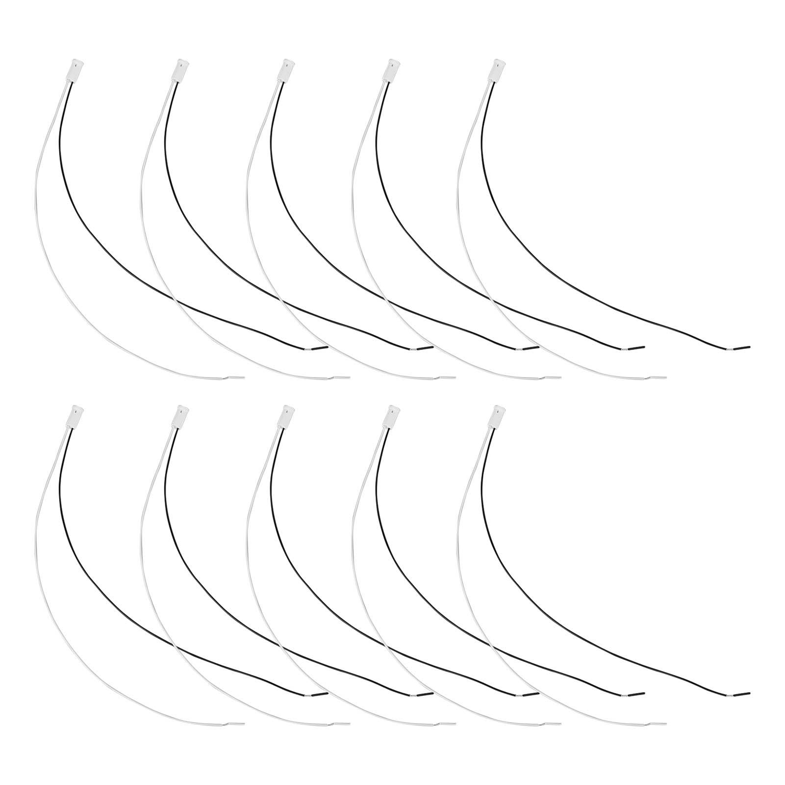 

10Pcs G4 LED Bulb Socket Halogen MR11 Base Ceramic Lamp Holder Bi Pin Plug in for Incandescent Low Voltage 12V 30CM Wire