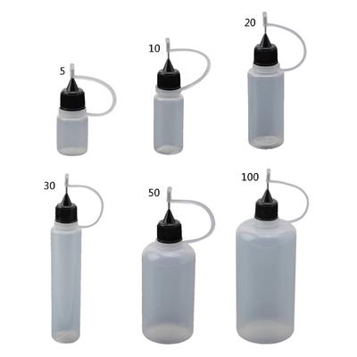 Garrafa Squeeze com Bicos Ponta de Agulha Garrafa de Cola Ferramenta para Arte em Papel DIY Quilling Garrafa de Precisão Aplicador de Garrafa com Agulha