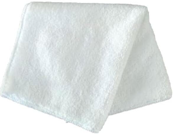 KeePer Diamond Car Wash Mineral Final Super Gloss Coating White Cloths, 6-Piece Set, Microfiber, Large, Solvent-Free, Wipe-Off, Remover, 1, (6 Cloths)