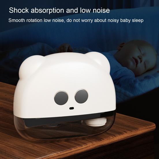Baby Elektrisk Negleklipper med LED-lys Oppladbar 3 Hastigheter Automatisk Negletrimmer Barn Voksne Eldre Fingerneglklipper Poleringsmaskin Sliper