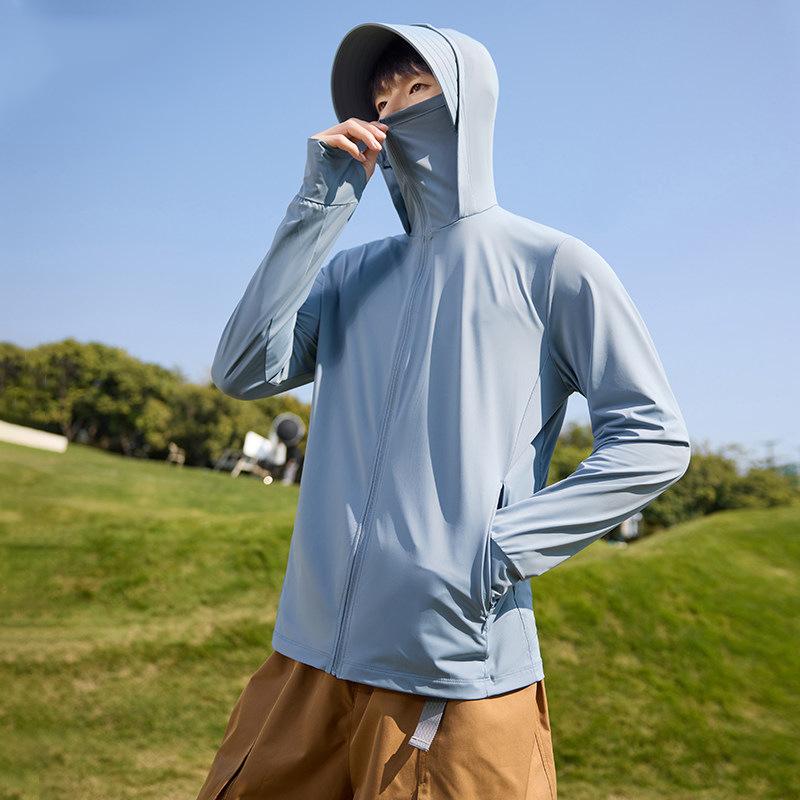 UPF10+ Ice Silk Sun Protection Shirt Unisex 1011 Summer Outdoor UV Protection Breathable Loose Skin Jacket