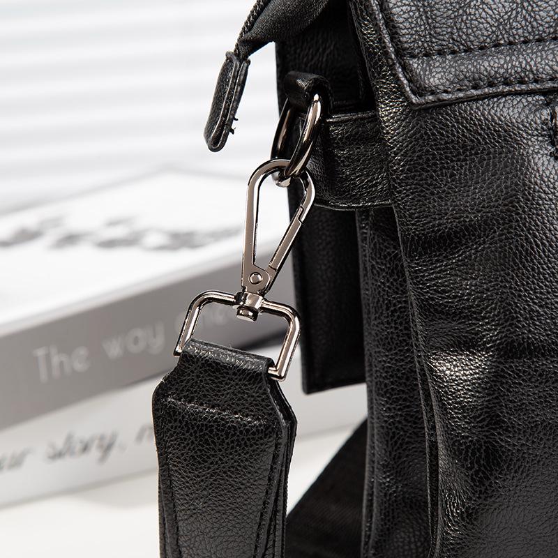 Men's Trendy Single Shoulder Bag: Ultra-Thin, Large Capacity, Fashionable Crossbody for Casual Use