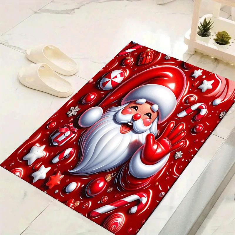 

1pc Happy Santa Claus Print, Design Indoor Area Rug, Soft, Anti-Slip, and Durable Gaming Room Decor for Bedroom, Living Room, and Exercise R 60cm by 90cm