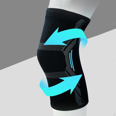 2 Pezzi Ginocchiere Manica a Compressione Assorbono il Sudore Antiscivolo Supporto Tutore Protettore per